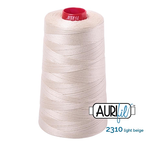 AURIFIL Baumwollgarn - 140 g Spule - Klöppelwerkstatt in 270 Farben erhältlich, hervorragend zum klöppeln, sticken, quilten, stricken, patchwork, nähen, häkeln Stärke 12wt Farbe 2310 light natural