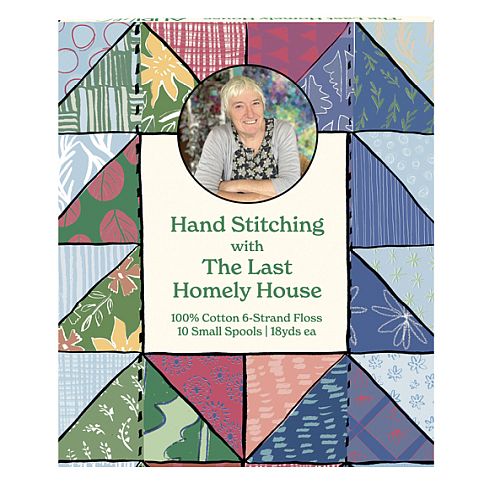 Handstiching with the last Homely House by Aurifil - Klöppelwerkstatt, Set mit 10 Spulen Aurifloss, Aurifloss, klöppeln Patchwork, Handquilten, Sticken