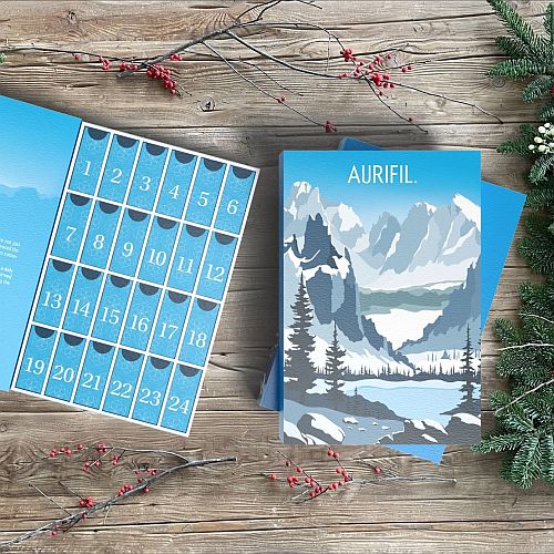 Le Alpi-Adventskalender 2024 by Aurifil - !Limitierte Edition! - 24 Farbtönen umfasst 5 brandneue limitierte 50wt. Farben, die exklusiv für diesen Adventskalender erhältlich sind. Klöppeln, Patchwork, Quilten, Nadelspitze