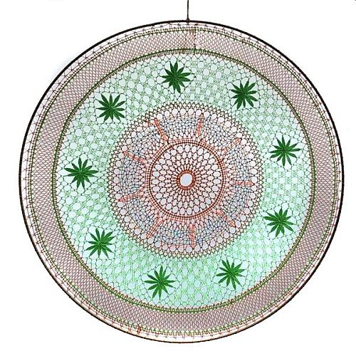 Klöppelbrief Mandala 2314 ~ M. L. Prinzhorn, in der Köppelwerkstatt erhältlich, Fensterbild, Torchon, klöppeln