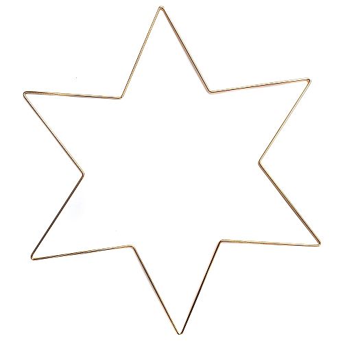 Metallrahmen Stern 21cm - Klöppelwerkstatt, 2 fach vergoldet, für den Klöppelbrief von Marie Luise Prinzhorn 2402 geeignet, klöppeln, Weihnachten, Sterne