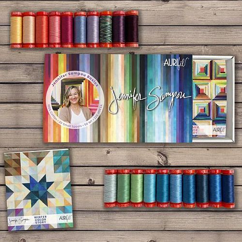 Basics by Jennifer Sampou  - by Aurifil - Klöppelwerkstatt, neues Aurifil Set mit 20 Farben in der Stärke 50wt, von der renommierten Designerin Jennifer Sampou. Klöppeln, Quilten, Patchwork, Sticken