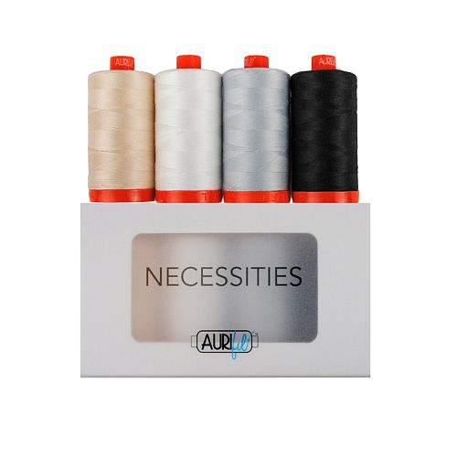 Necessities by Aurifil - Klöppelwerkstatt, Das Set enthält 5 große (30g) Spulen, in 4 Stärken erhältlich, klöppeln, Quilten, Patchwork, nähen, Nadelmalerei